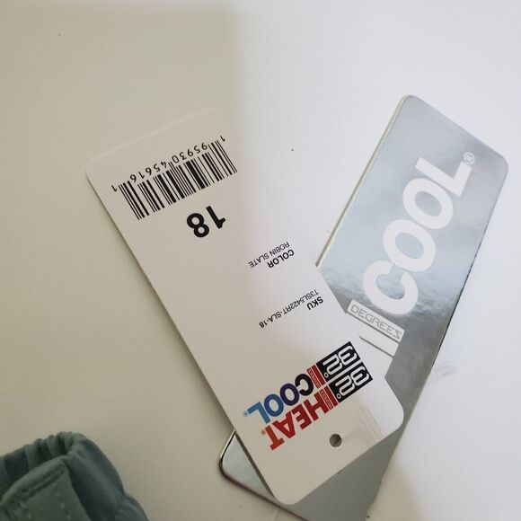 NEW 18 ZIP POCKETS SAGE GREEN LIGHTWEIGHT 32 COOL DRESS CASUAL PANTS 1X 2X NWT - Picture 2 of 14